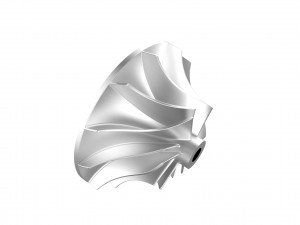 Turbocharger inlet compressor Model Cetak 3D