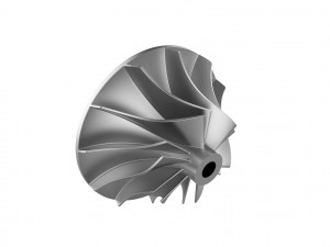Turbocharger inlet compressor Model Cetak 3D