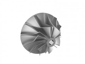 Turbocharger inlet compressor Model Cetak 3D