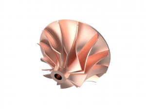 Turbocharger inlet compressor Model Cetak 3D