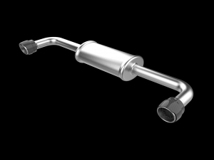 Car Exhaust with Dual Mufflers 3D Print Model