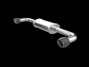 Car Exhaust with Dual Mufflers 3D 打印模型