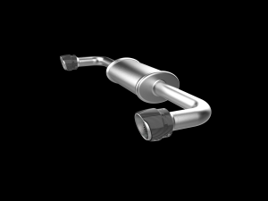 Car Exhaust with Dual Mufflers 3D 打印模型