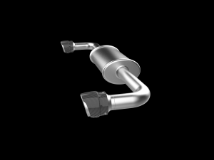 Car Exhaust with Dual Mufflers 3D 打印模型