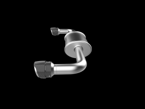 Car Exhaust with Dual Mufflers 3D 打印模型