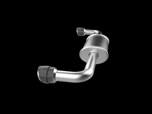 Car Exhaust with Dual Mufflers 3D 打印模型