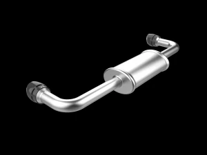 Car Exhaust with Dual Mufflers 3D Print Model