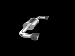Car Exhaust with Dual Mufflers 3D Print Model