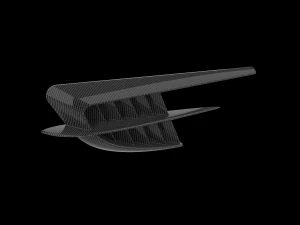 Automotive Side Fender Fin 3D Print Model