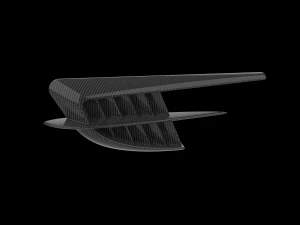 Automotive Side Fender Fin 3D Print Model