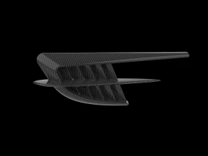 Automotive Side Fender Fin 3D Print Model