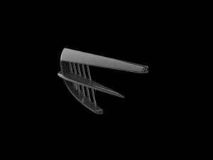 Automotive Side Fender Fin 3D Print Model