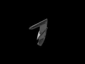 Automotive Side Fender Fin 3D Print Model