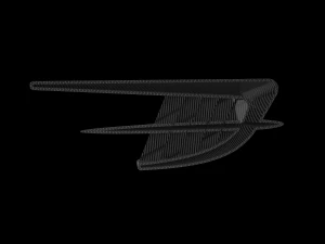 Automotive Side Fender Fin 3D Print Model
