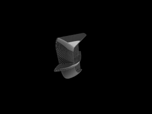 Automotive Side Fender Fin 3D Print Model