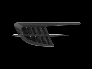 Automotive Side Fender Fin 3D Print Model