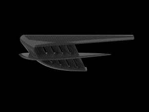 Automotive Side Fender Fin 3D Print Model