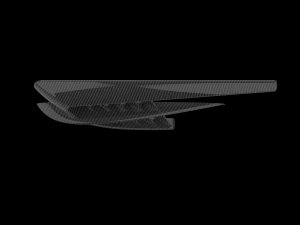Automotive Side Fender Fin 3D Print Model