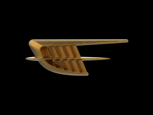 Automotive Side Fender Fin 3D Print Model