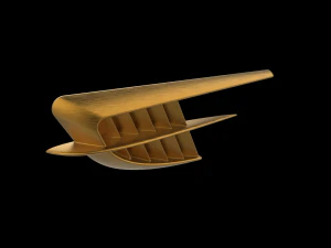 Automotive Side Fender Fin 3D Print Model