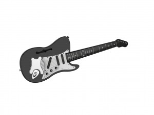 Electric Guitar 3D Print Model