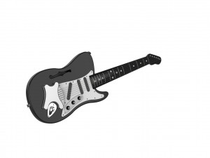 Electric Guitar 3D Print Model