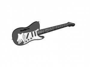 Electric Guitar 3D Print Model