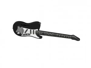 Electric Guitar 3D Print Model