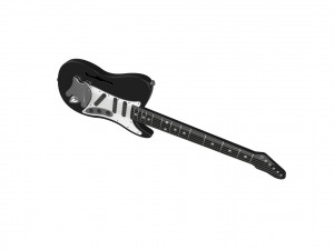 Electric Guitar 3D Print Model