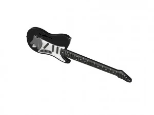 Electric Guitar 3D Print Model