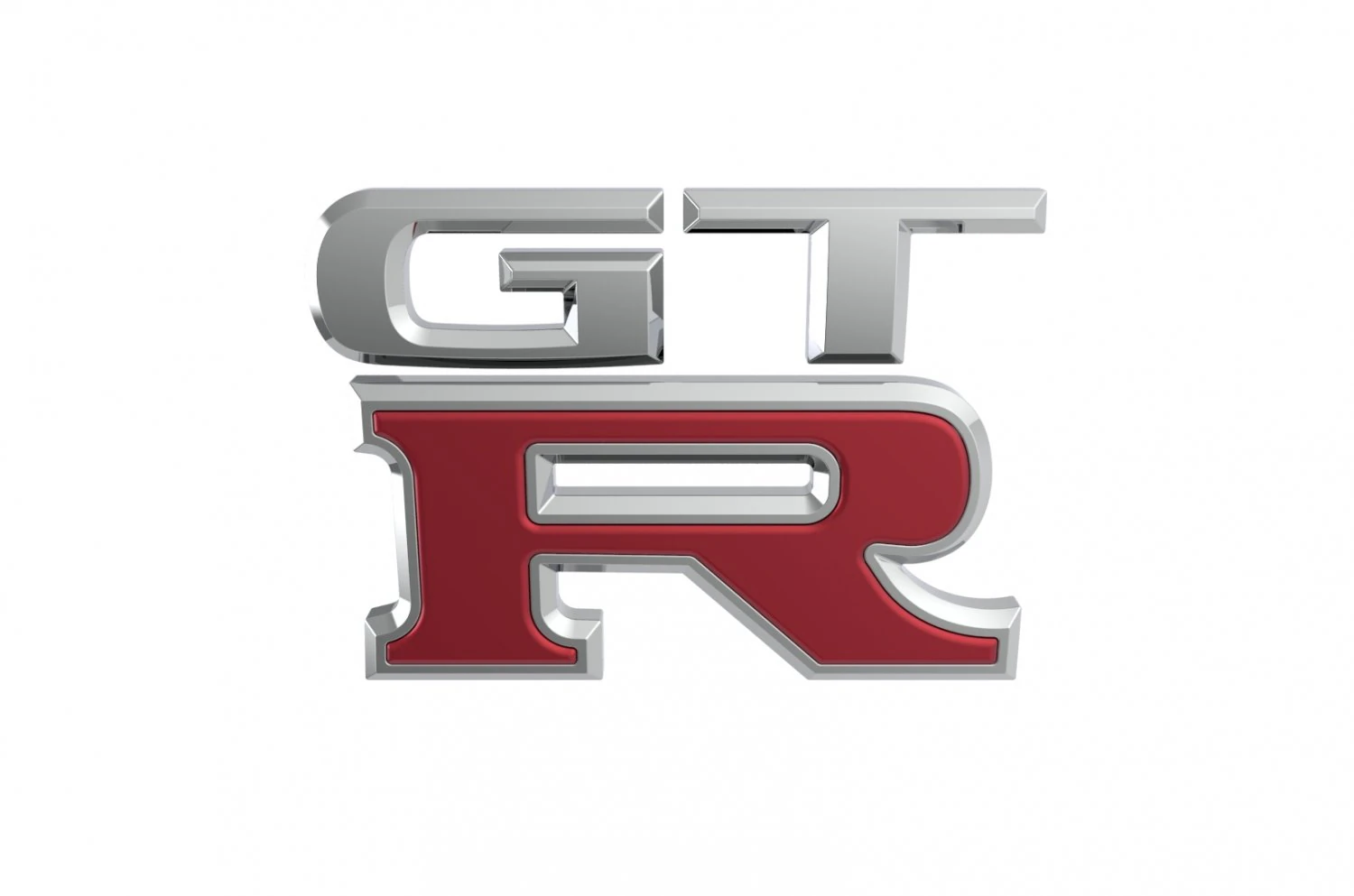 GT-R Logo emblem 3D Model .c4d .max .obj .3ds .fbx .stl .blend