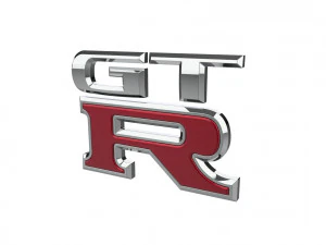 GT-R Logo emblem 3D Model
