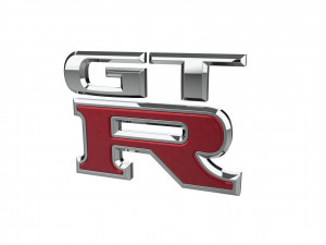 GT-R Logo emblem Modelo 3D