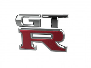 GT-R Logo emblem Modelo 3D