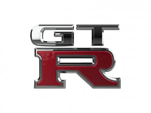 GT-R Logo emblem 3D Model