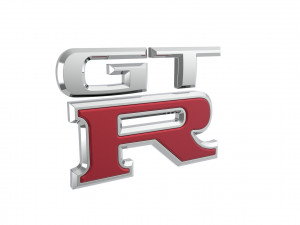 GT-R Logo emblem Modelo 3D