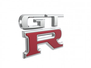 GT-R Logo emblem Modelo 3D