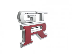 GT-R Logo emblem 3D Model