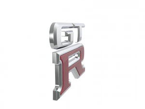 GT-R Logo emblem 3D Model