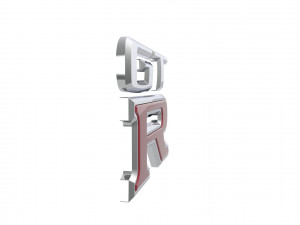 GT-R Logo emblem Modelo 3D