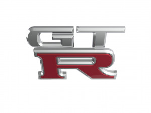 GT-R Logo emblem Modelo 3D