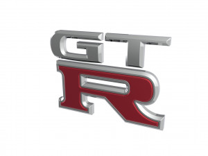 GT-R Logo emblem Modelo 3D