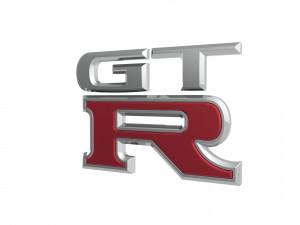 GT-R Logo emblem Modelo 3D