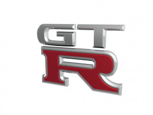 GT-R Logo emblem Modelo 3D
