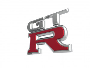 GT-R Logo emblem Modelo 3D