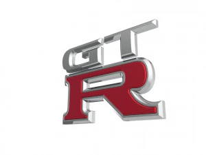 GT-R Logo emblem 3D Model