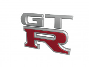 GT-R Logo emblem Modelo 3D