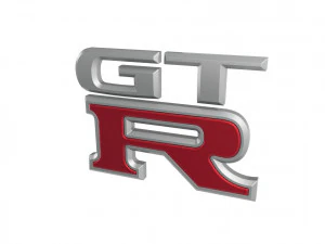 GT-R Logo emblem 3D Model
