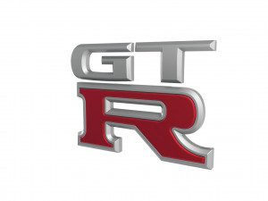 GT-R Logo emblem Modelo 3D
