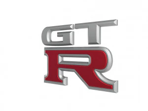 GT-R Logo emblem 3D Model